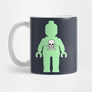 Minifig with Skull Design Mug